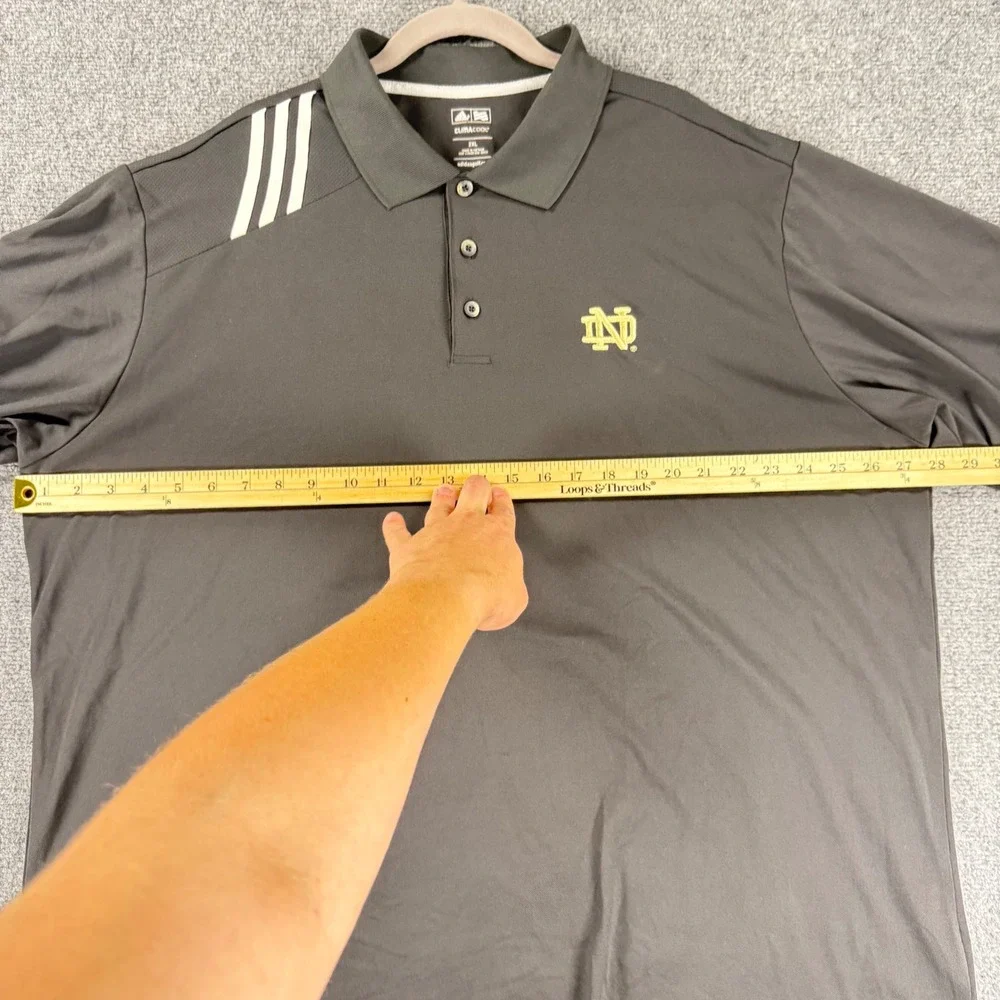 Adidas Notre Dame Fighting Irish 2013 National Championship Polo Shirt Mens 2XL
